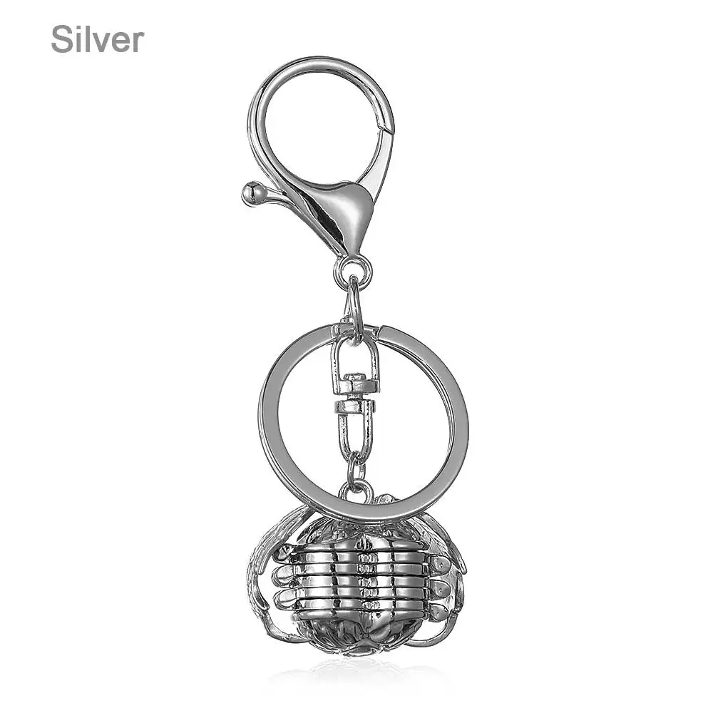 silver Волшебная фоторамка, изысканная вставка, брелок для ключей, плавающий, расширяющийся медальон, покрытый крыльями ангела, коробка, подвеска, брелок, ювелирные изделия - Цвет: silver