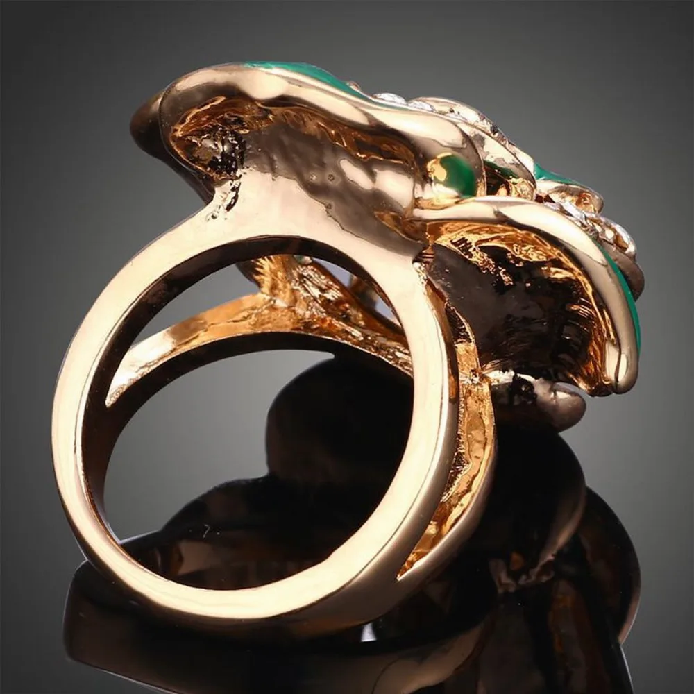 Роскошные массивные кольца с крупным цветочным орнаментом новинка 2016 украшения