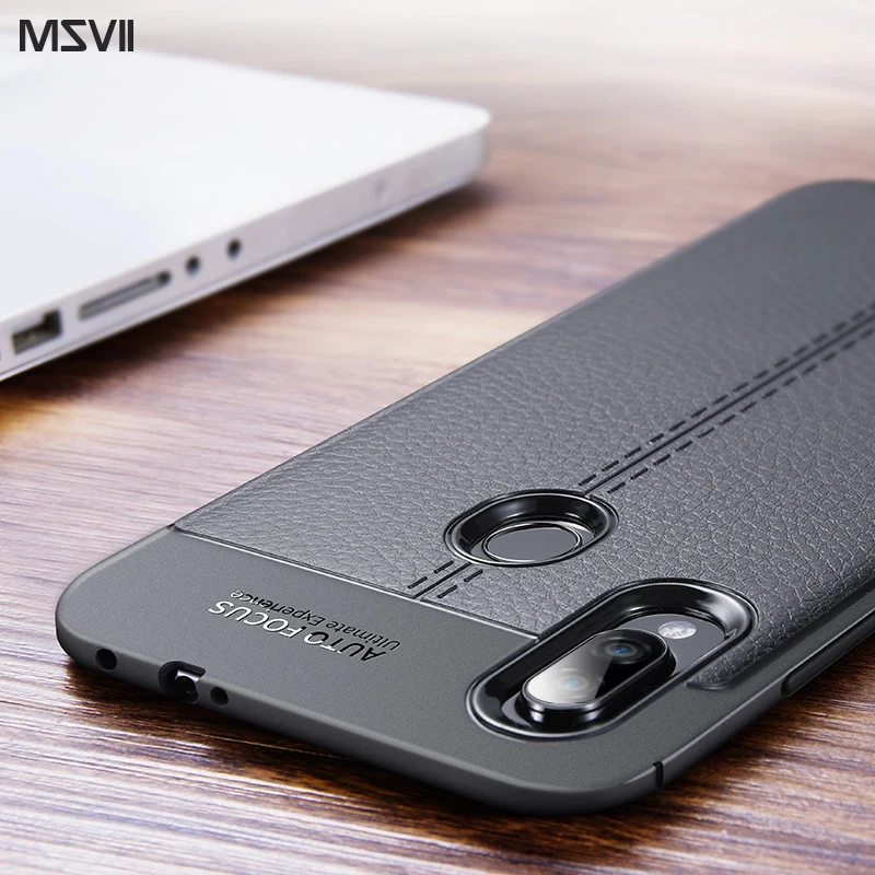 Msvii личи шаблон чехол для Xiaomi Redmi Note 7 кожаный Силиконовый ТПУ анти-осенний