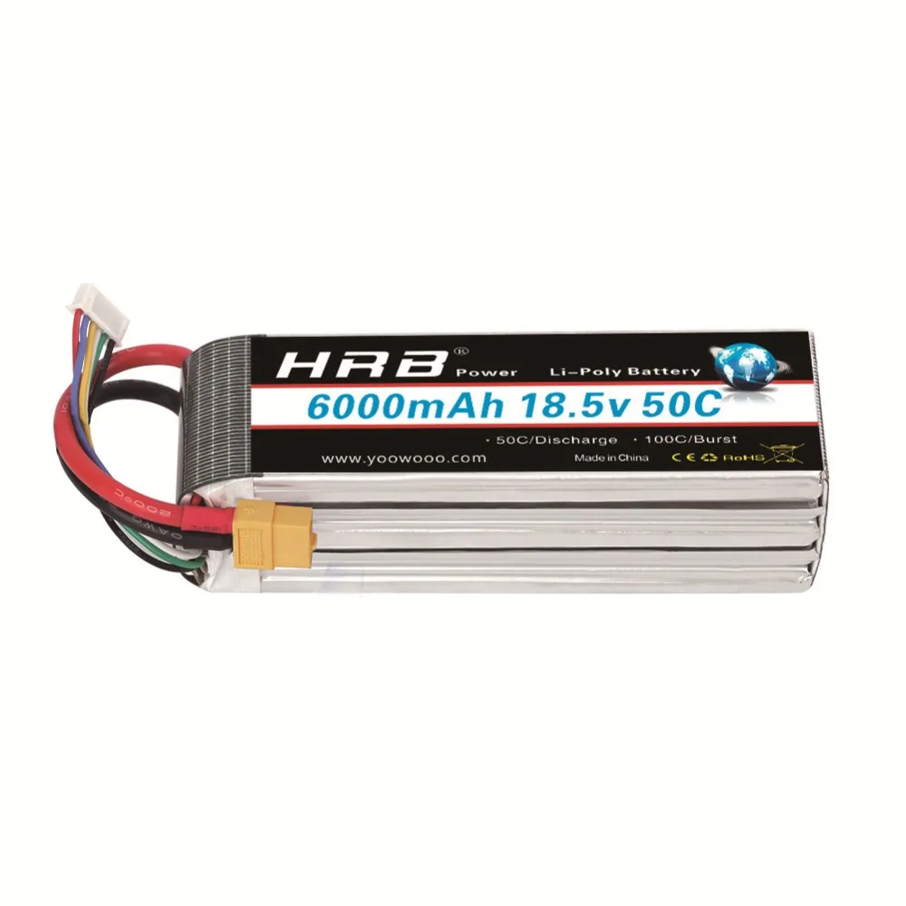Аккумулятор HRB Lipo 18 5 в 6000 мАч 50C макс. 500 c Φ для F550 Logo вертолет Квадрокоптер лодка