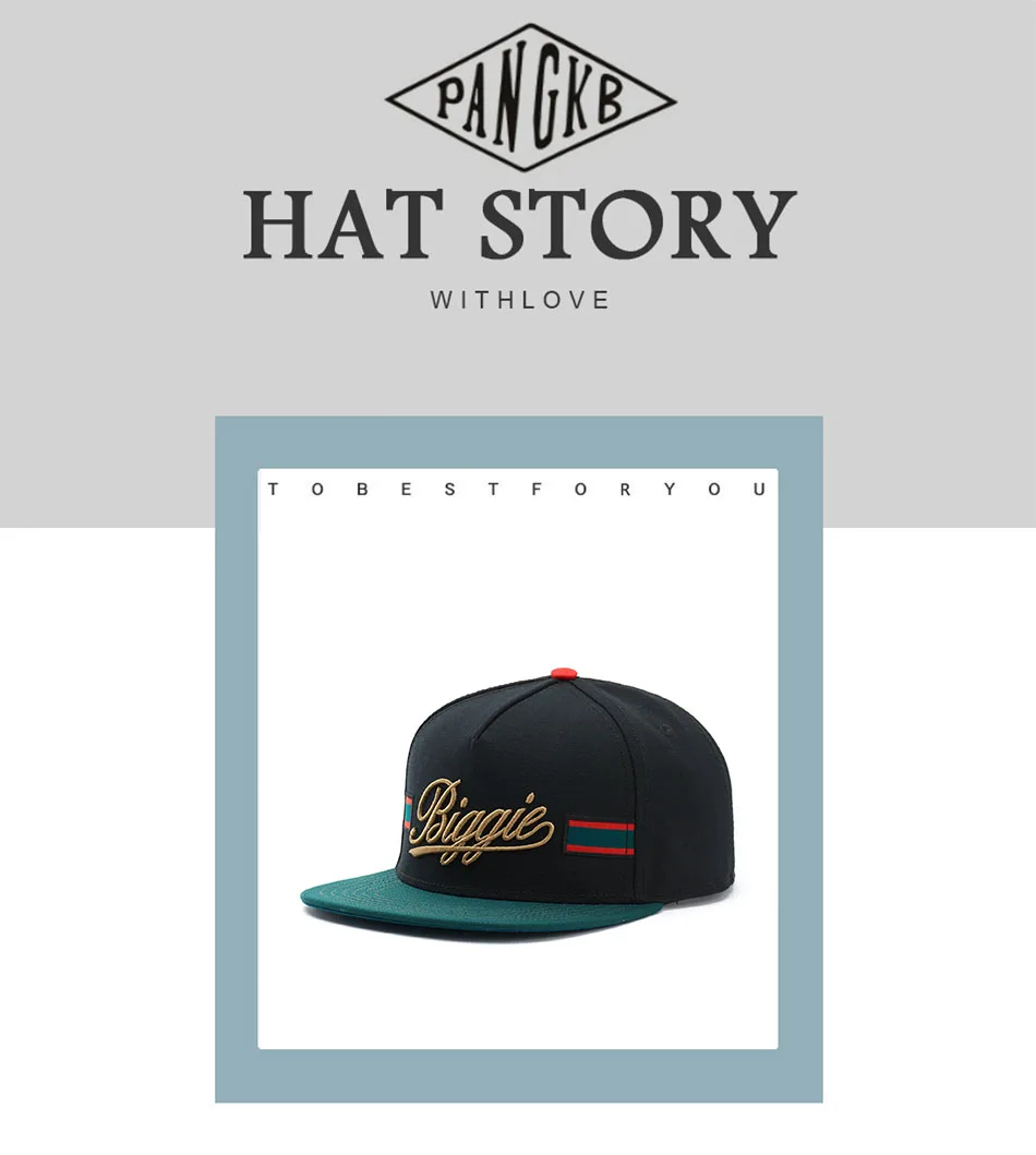 PANGKB бренд BIGGIE Кепка черная snapback шляпа для мужчин женщин взрослых головной убор Хип-Хоп Уличная Повседневная Солнцезащитная бейсбольная кепка Bone
