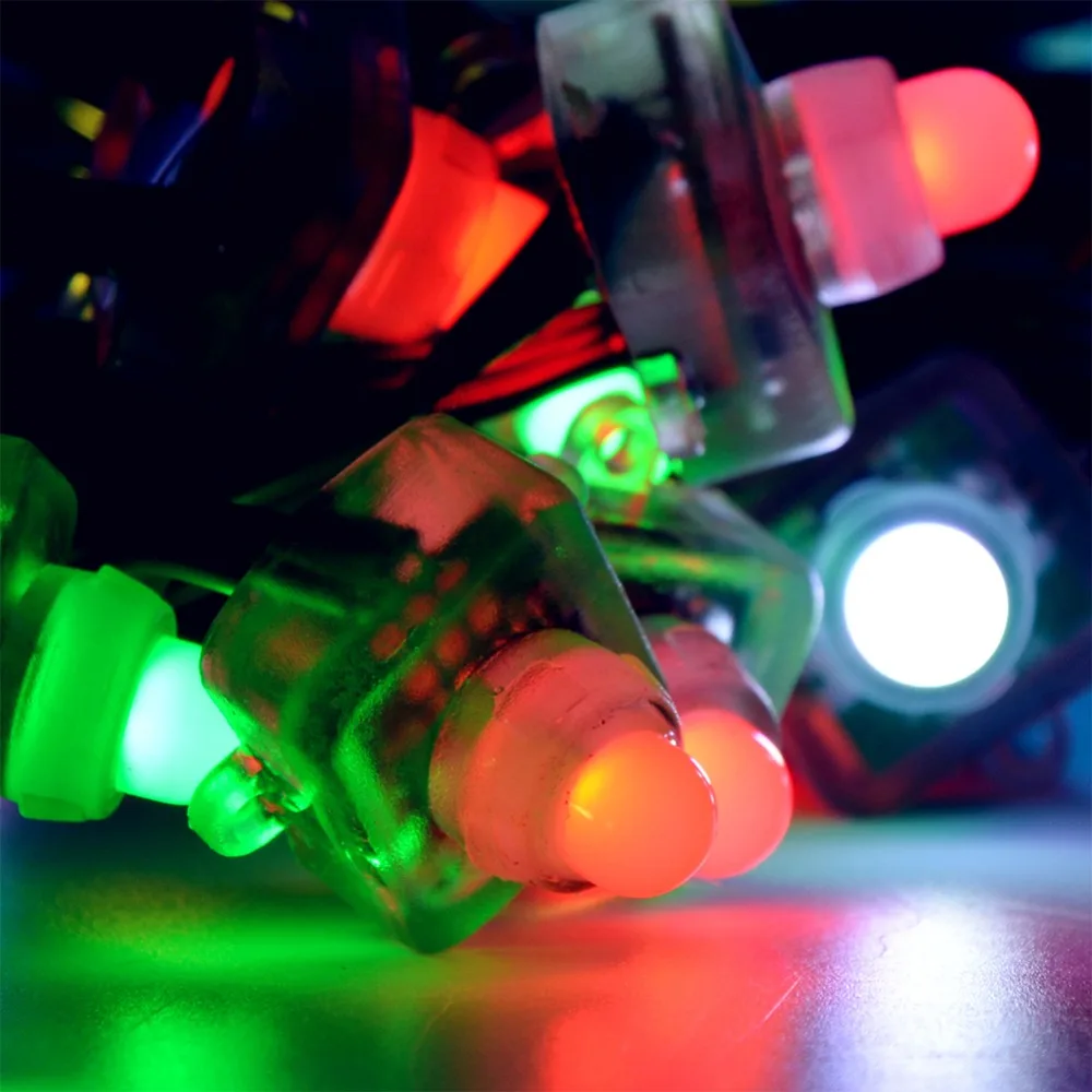 50 шт. T1515 WS2811 полный Цвет пикселей RGB светодио дный модуль свет строку DC Cystal 12 В/5 В IP68 12 мм Водонепроницаемый