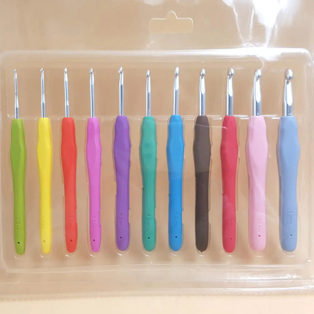 11 шт./компл. вязальные крючки набор игл Вязание инструменты для комплект с