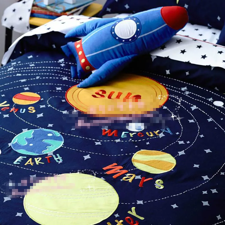 Бесплатная доставка набор постельного белья с аппликацией из мультфильма