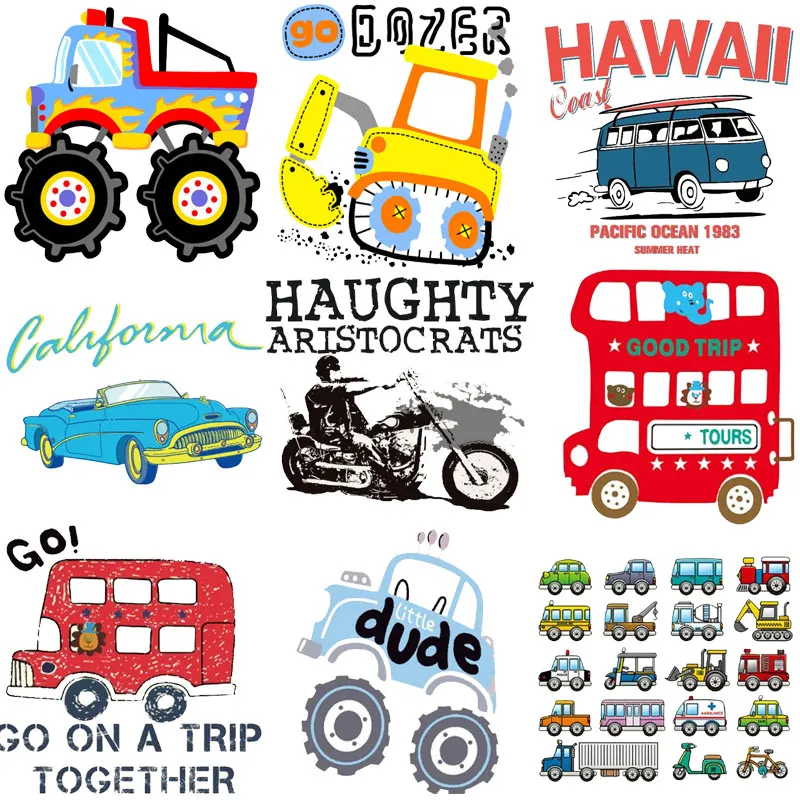 Топовое железо патчи для одежды Бесплатная доставка милые маленькие машинки