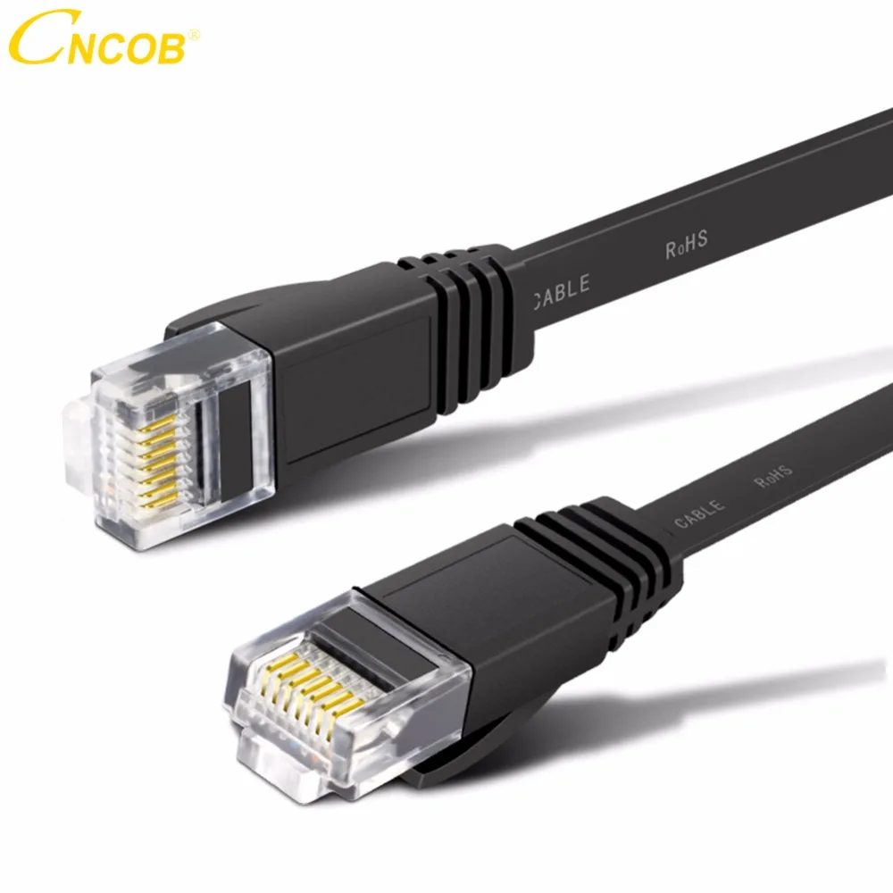 CNCOB Cat6 гигабитный Ethernet кабель плоский интернет стандарт домашний