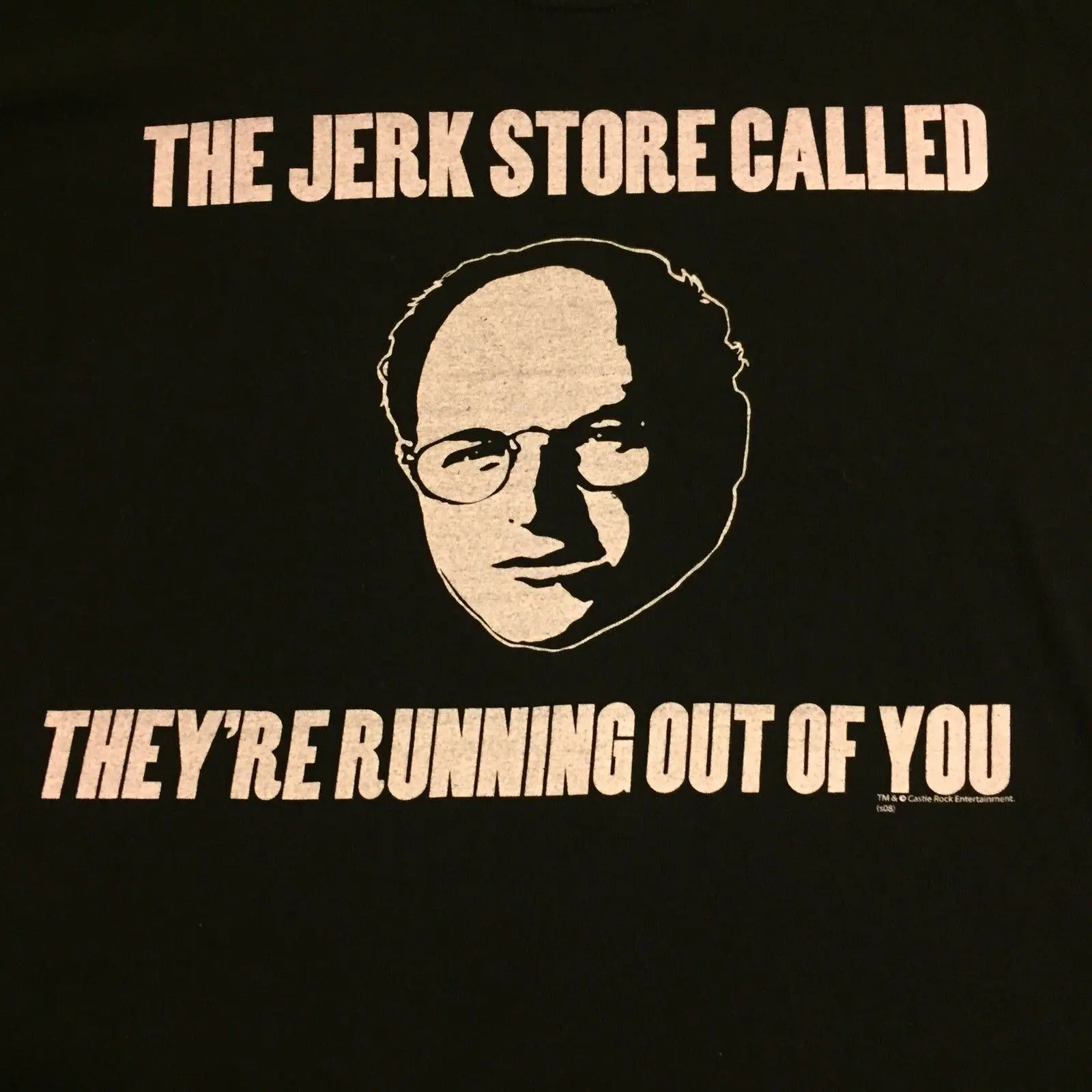 Фото Seinfeld The Jerk Store/футболка с надписью Джордж Костанза размеры XL джинсовая одежда Seinfeld The Jerk Store/футболка с надписью Джордж Костанза размеры XL джинсовая одежда