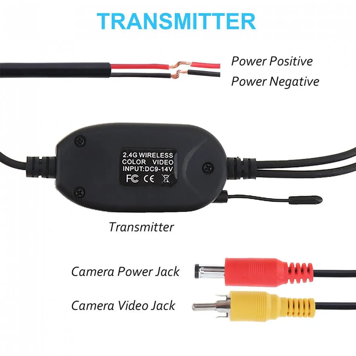 2 4G парковочный автомобильный беспроводной RCA видео передатчик и наборы