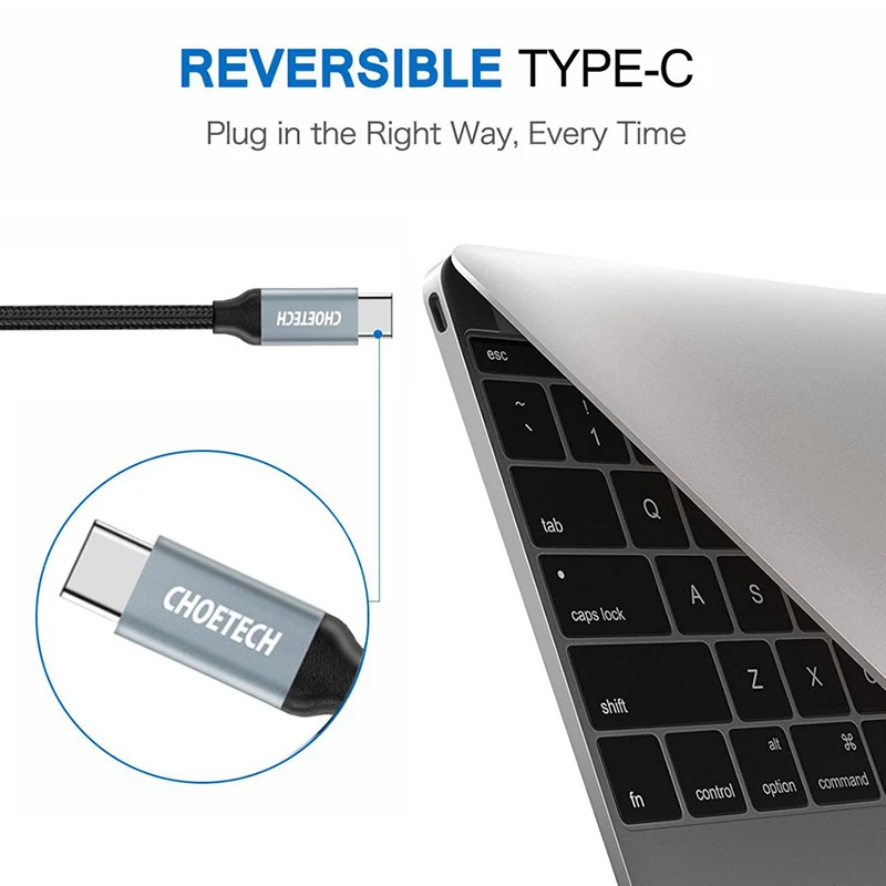 CHOETECH usb type C кабель 0 5 м Быстрая зарядка Usb 3 для samsung Galaxy S8 USB Xiaomi Mi кабели huawei|Кабели