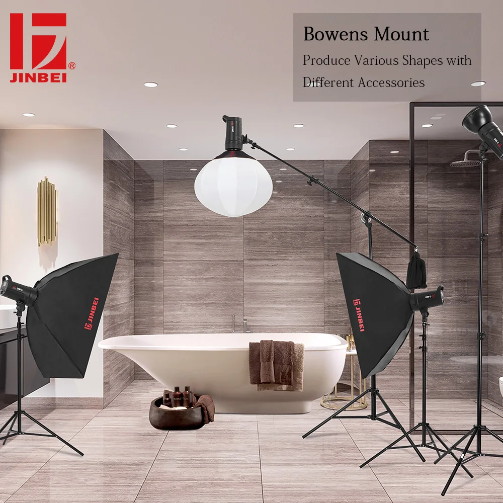 JINBEI DM-6 600Ws портативная студийная вспышка компактная фотография стробоскоп светильник GN80 светильник ing Head светодиодный моделирующий светильник 110 В 220 в беспроводной