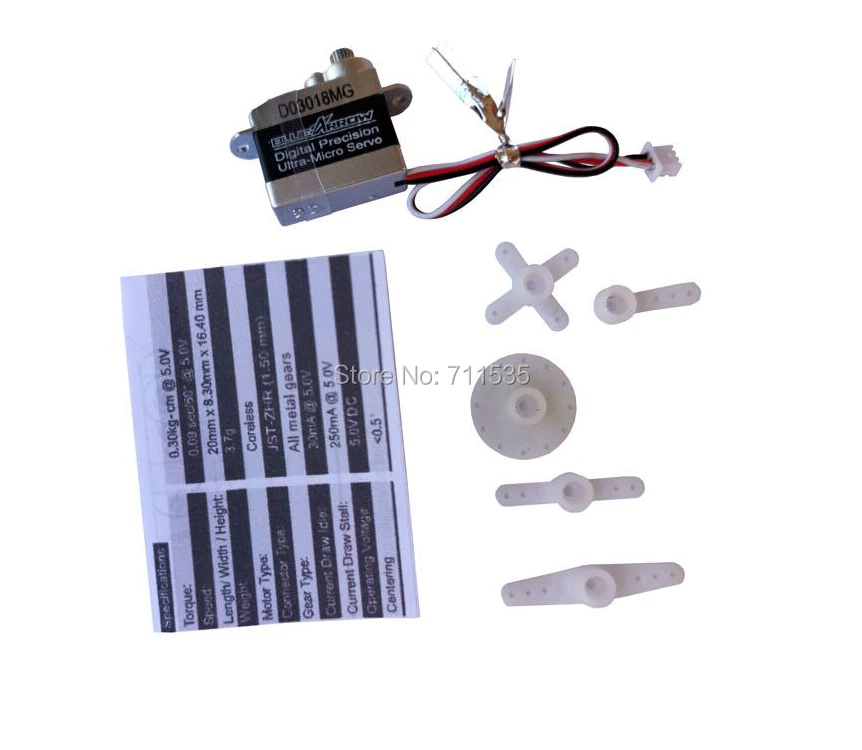 Bluearraow D03018MG обновление металла 3 7g цифровой сервопривод K130 009 запасные части для