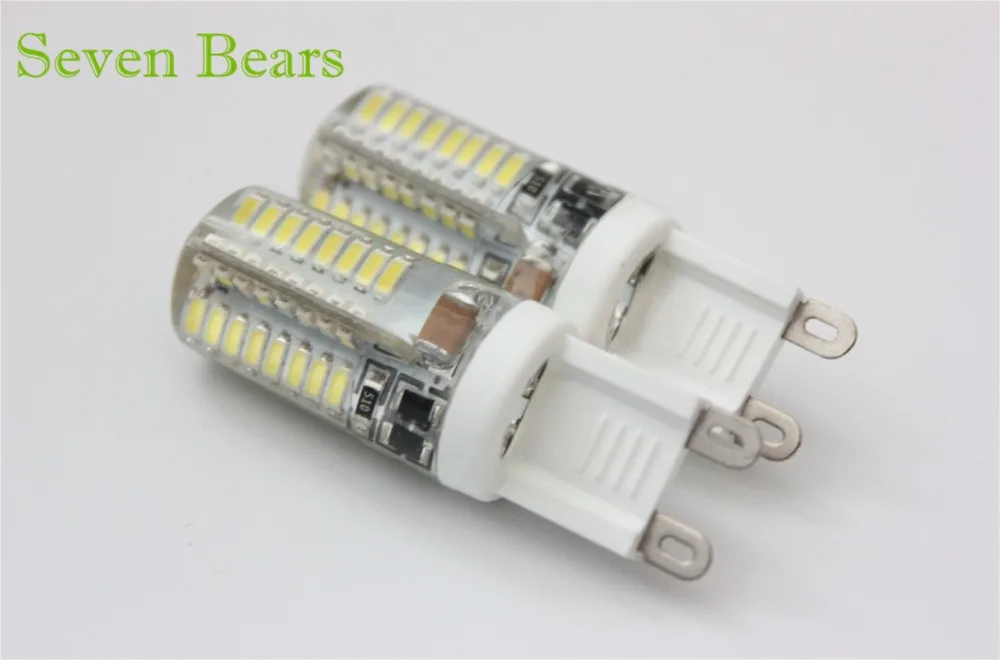 3 Вт Светодиодная лампа g9 220 В smd3014 64led подсветка кукурузная хрустальная люстра COB