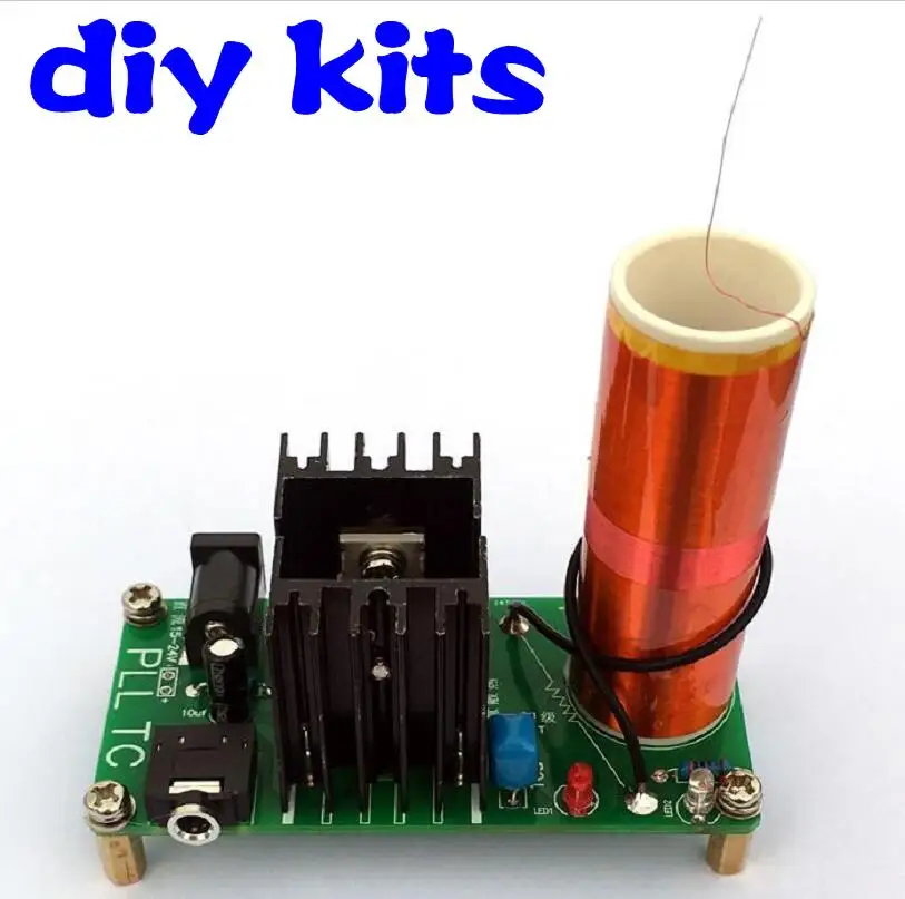 Наборы сделай сам 15 Вт мини музыкальный рандомный генератор Tesla беспроводная