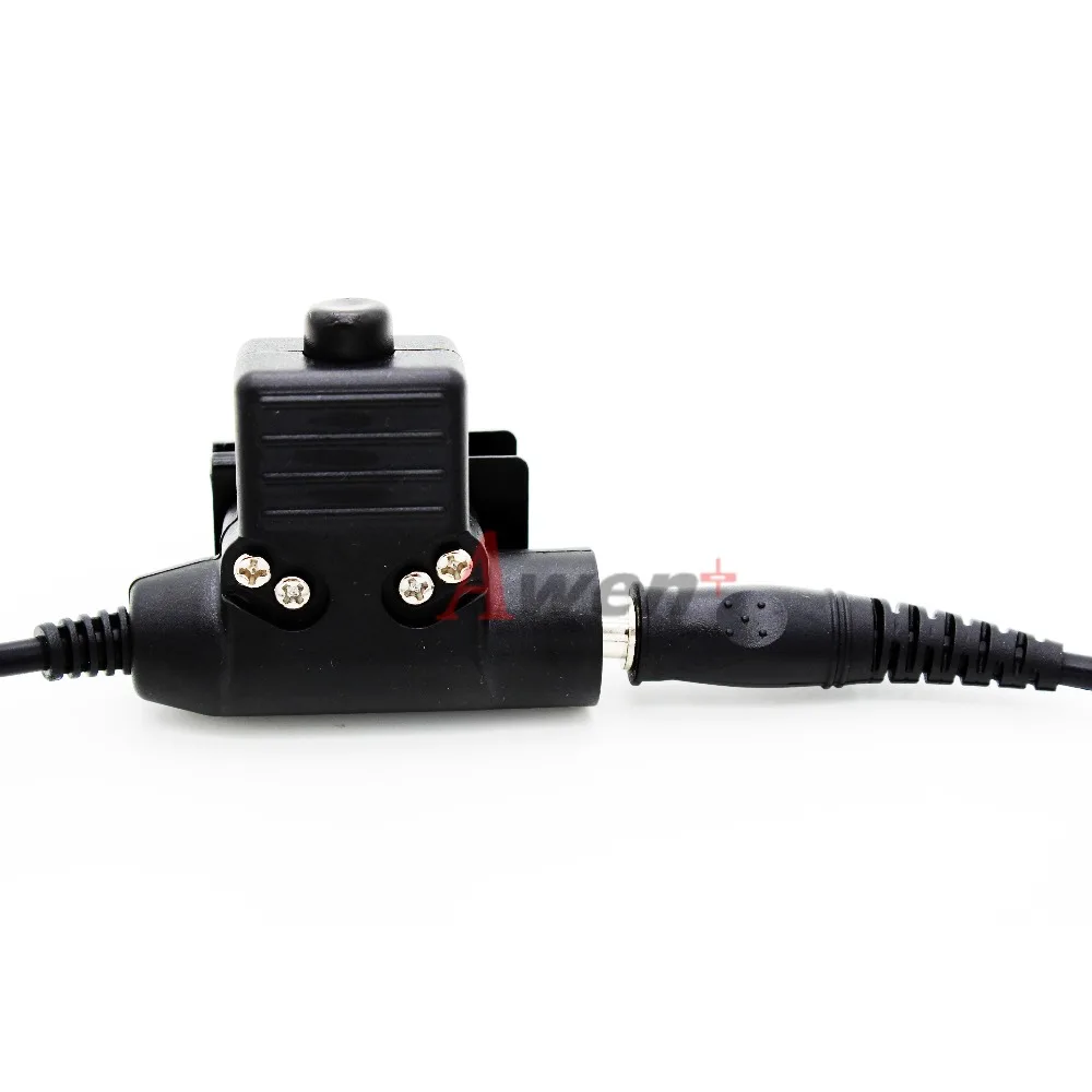 XQF U94 PTT кабель для Z Tactical Bowman Elite II HD01 HD02 HD03 гарнитура Motorola TLKR T3 T4 T5 T5428 FR50 T6200 SX500 T6210|ptt
