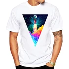 Новая модная Красивая цветная Мужская футболка с принтом космический челнок дизайнерская футболка хорошего качества повседневные топы мужская футболка в стиле Харадзюку