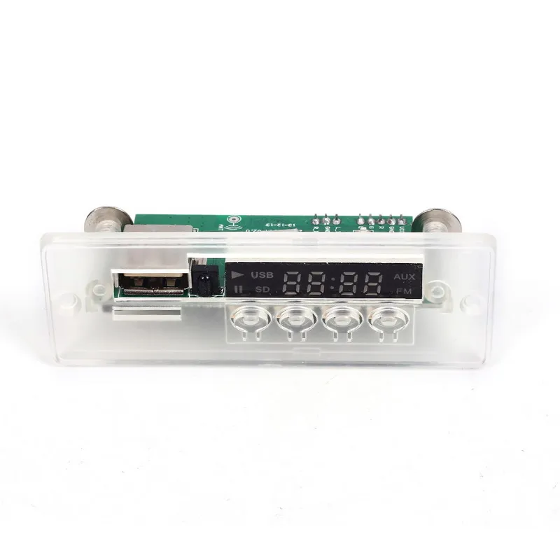 Мини 5 12 В синий светильник USB MP3 декодер аудио декодирование доска время дисплей