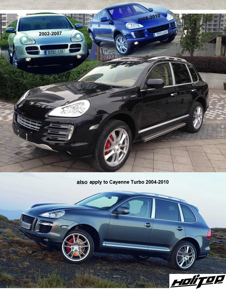 OE style roof rail luggage roof bar roof rack for Porsche oldest Cayenne 2004-2010, 7075 class aluminum alloy, guarantee quality