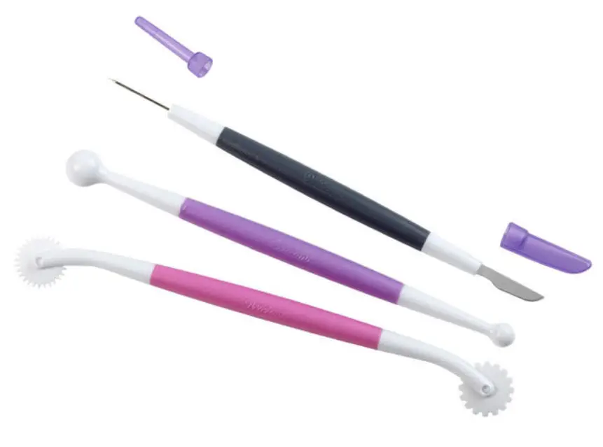 3Pcs/Set Sugarcraft Cake Decorating tools Plastic Confectionery Handle Sculpture Tool Cookie Fondant | Дом и сад