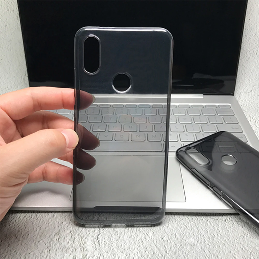 Оригинальный чехол для Xiaomi Mi 8 mi8 mia2 a2 роскошный мягкий прозрачный черный из ТПУ