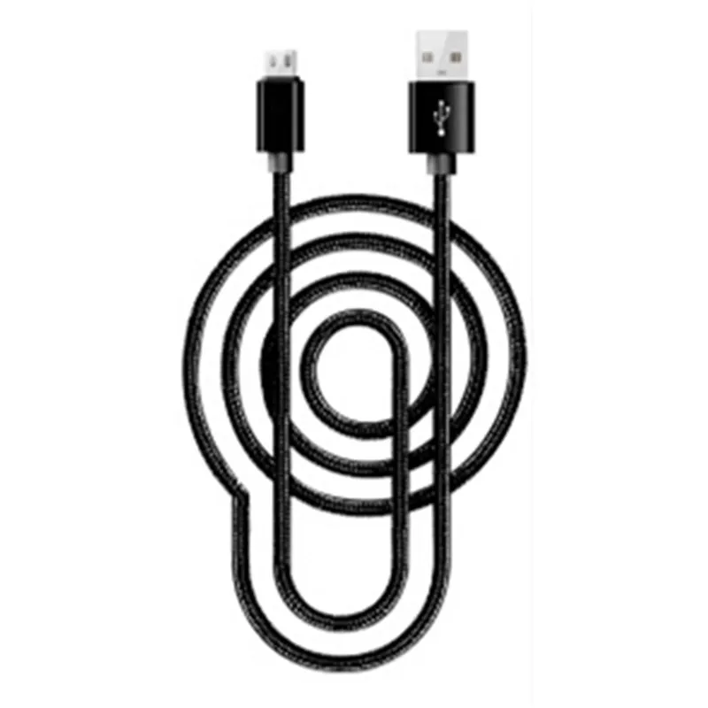 Микро USB нейлоновый кабель для быстрой зарядки передачи и синхронизации данных кабель для huawei P Smart Xiaomi Redmi примечание 6 5A 5 4X samsung A5 J7 S7 S6 sony - Цвет: Черный