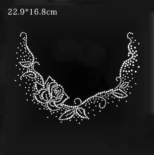 5 шт./лот стильный узор в виде Розы стразы горячей фиксации для декольте