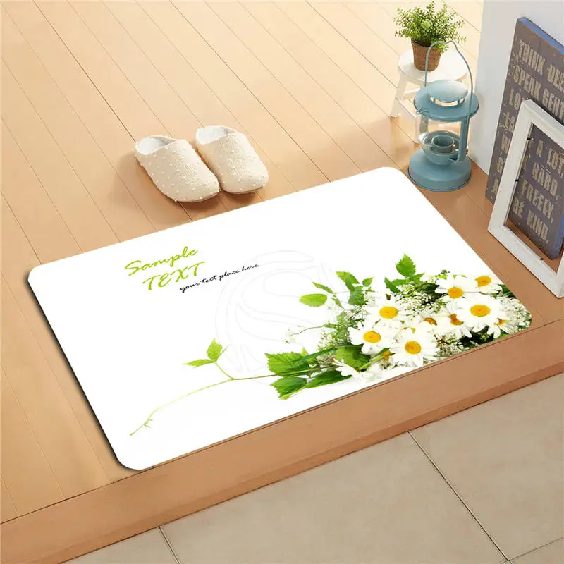 t#y6-1 Custom Natural beautiful flower Doormat Home Decor Door mat Floor Mat Bath Mats foot pad #7.11-UI61 | Дом и сад