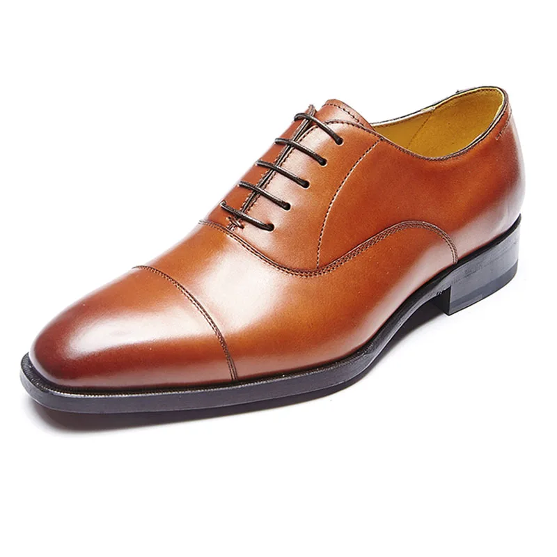 GRIMENTIN brand handmade shoes male men genuine leather black wedding business dress 2019 hot sale | Обувь