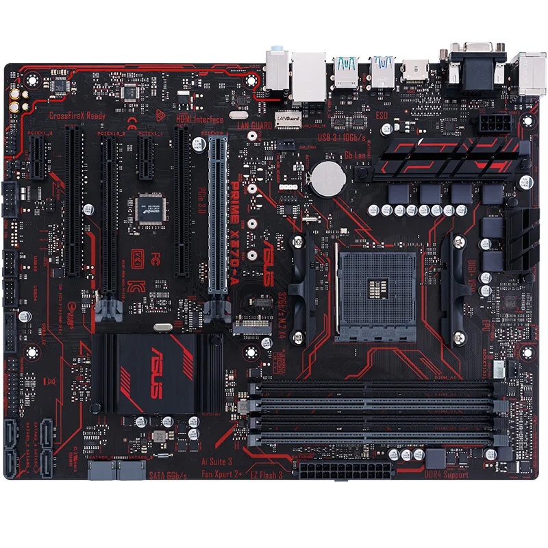 Новая оригинальная материнская плата PRIME X370-A(X370/socket AM4) с процессором RYZEN 2