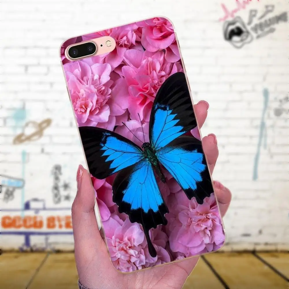 Красочные милые бабочки цветы Новинка Fundas для Galaxy J1 J2 J3 J330 J4 J5 J6 J7 J730 J8 2015 2016 2017 2018