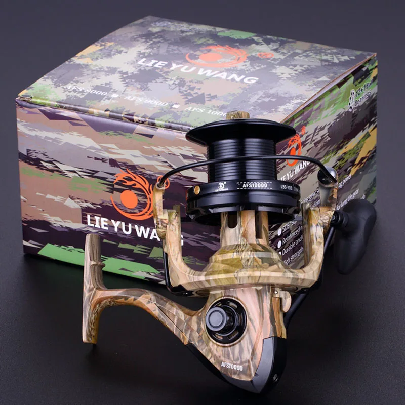 

Lieyuwang 5000-10000 13BB Fishing Reel Metal Body casting Spinning wheel Carp fishing Reels Carretilhas de pesca molinete AFS