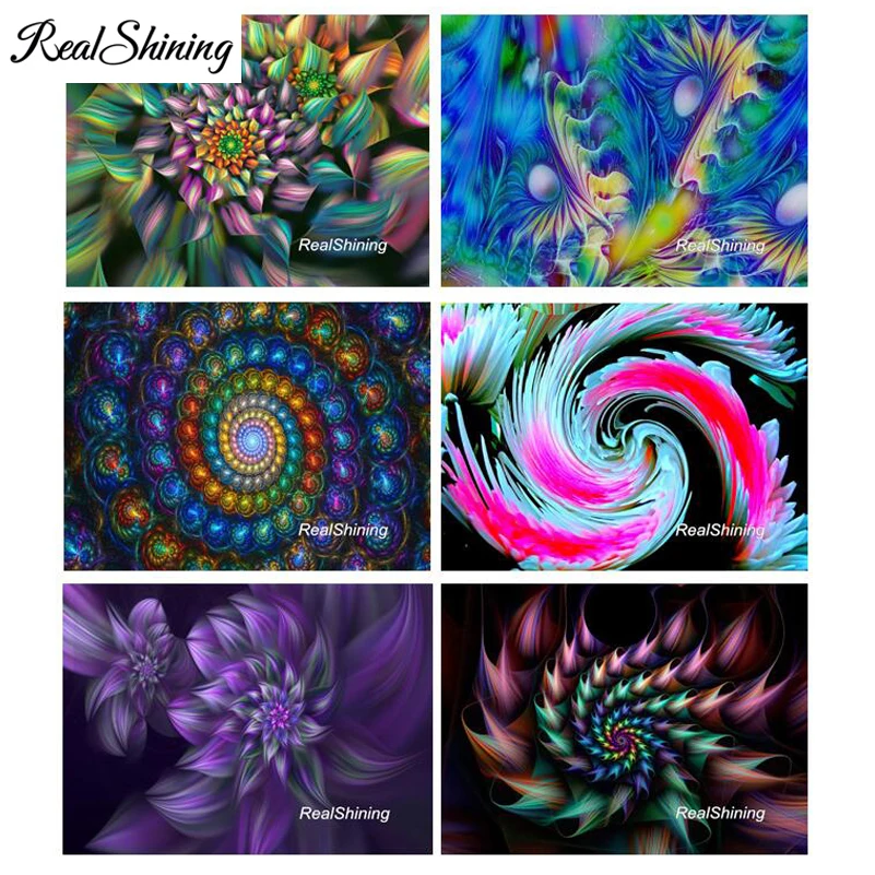 

REALSHINING 5D Diy Diamond Painting"Colorful Mandala Flower"Picture Of Full Square Rhinestones Mosaic Diamond Embroidery FS2724