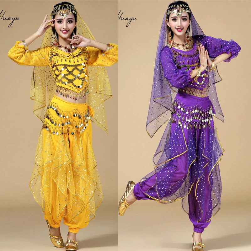 Женский костюм для танца живота из 3 предметов индийской вечеринки | Тематическая
