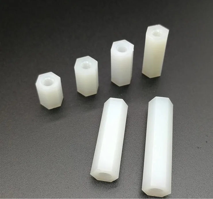 

50pcs/lot White Nylon Standoff M3 M4 Female To Female Nylon Plastic Spacer Long Hex Nut