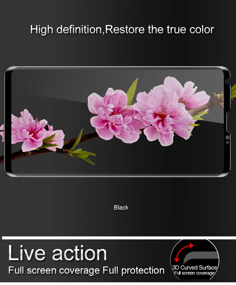 IMAK 3D изогнутое полное покрытие(уменьшенная версия) Закаленное стекло для LG V30 V30+ H930 Защитная пленка для экрана для LG V30+ H930 стекло