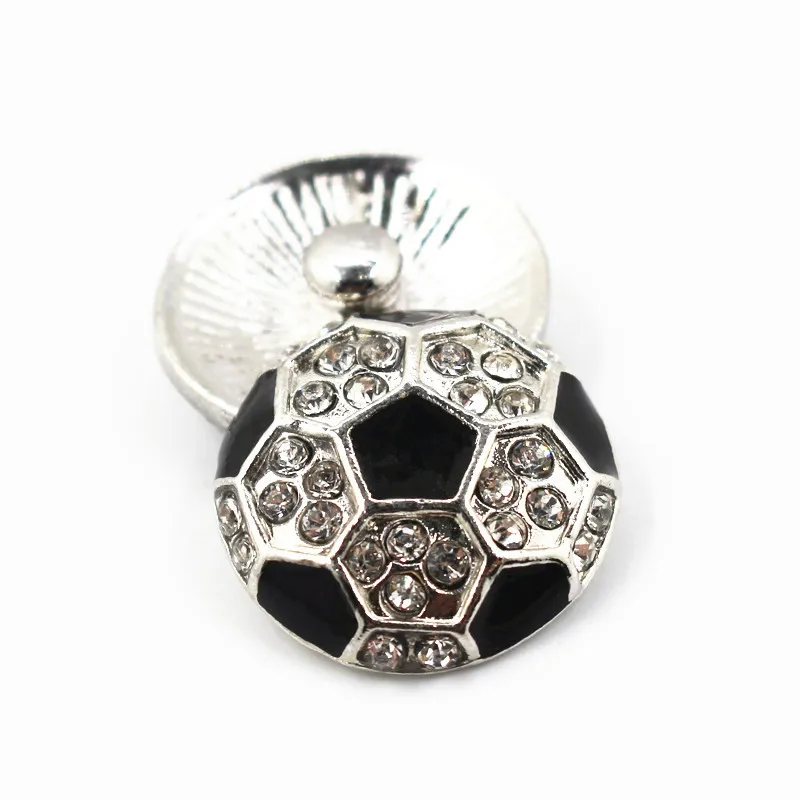 3 шт./лот кнопки с футбольной символикой белый горный хрусталь черный кристалл