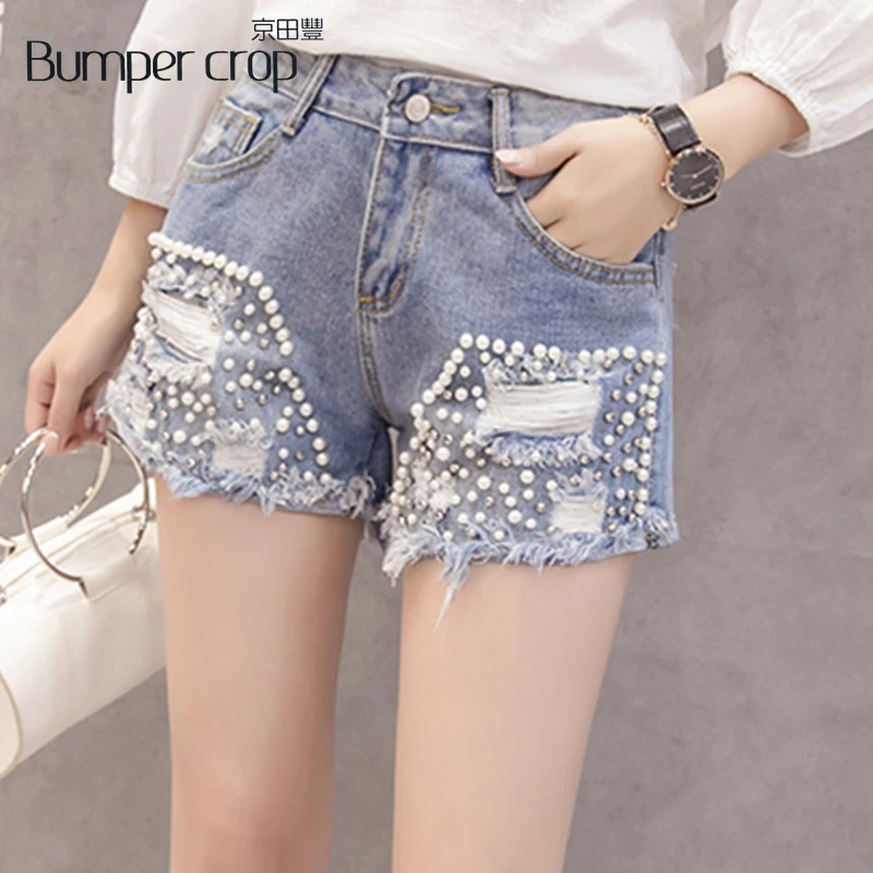 Шорты с бусинками Женская праздничная одежда Праздничная заклепка хрусталиком