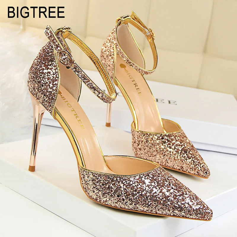 Bigtree/обувь женские туфли лодочки сезон весна женская обувь на высоком каблуке