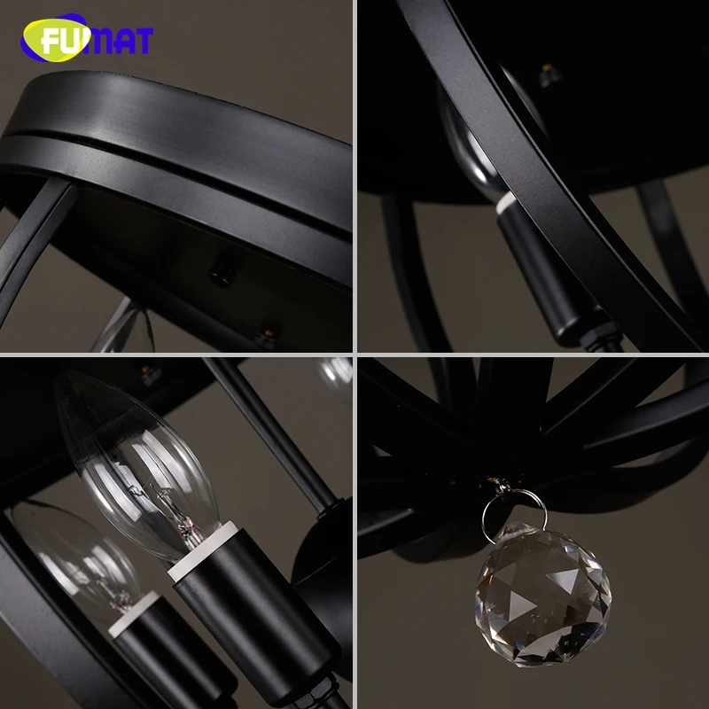 Фумат Лофт винтажный потолочный светильник индустриальный для гостиной