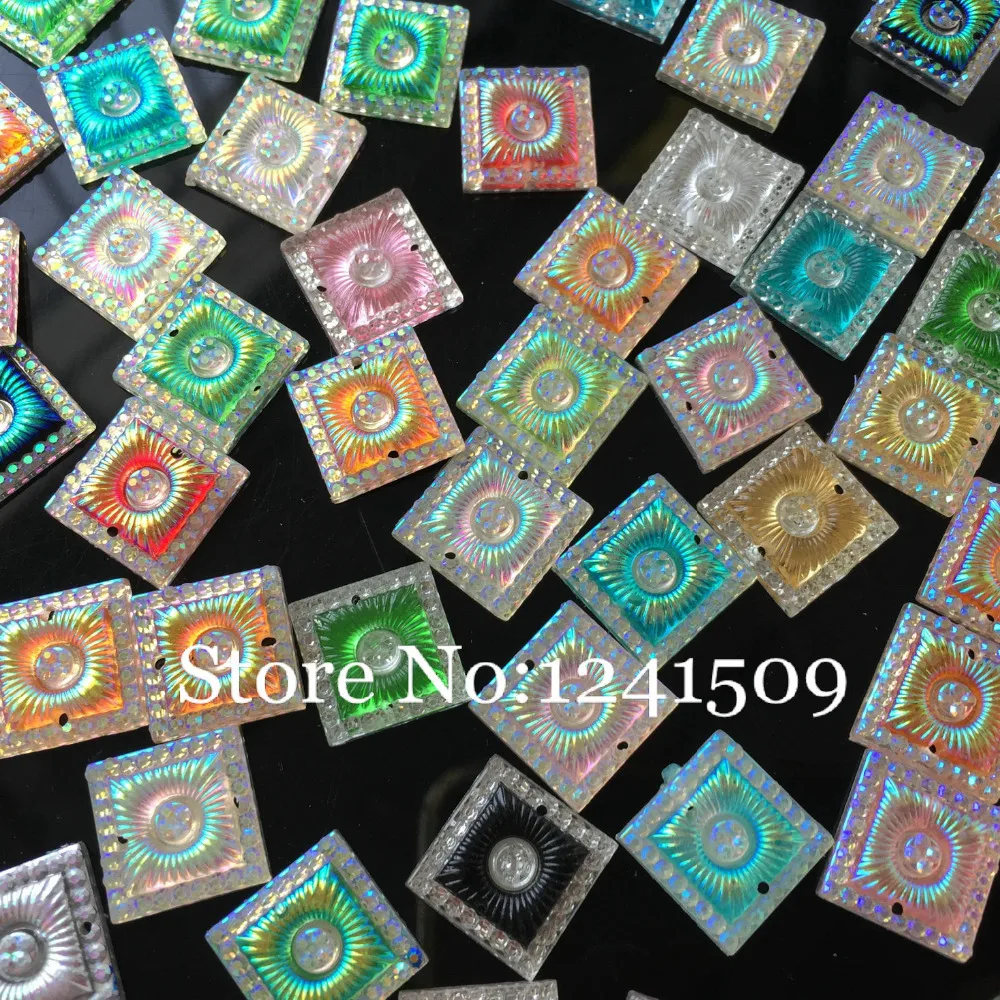 Квадратная форма смешанный цвет 14 мм 150 шт. для шитья украшения платья сделай сам