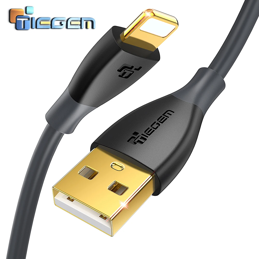 

TIEGEM 2A USB Charger Cable for iPhone X 8 7 6 6s Plus Fast Charging USB Data Cable for iPhone 5 5s SE iPad Mobile Phone Cable