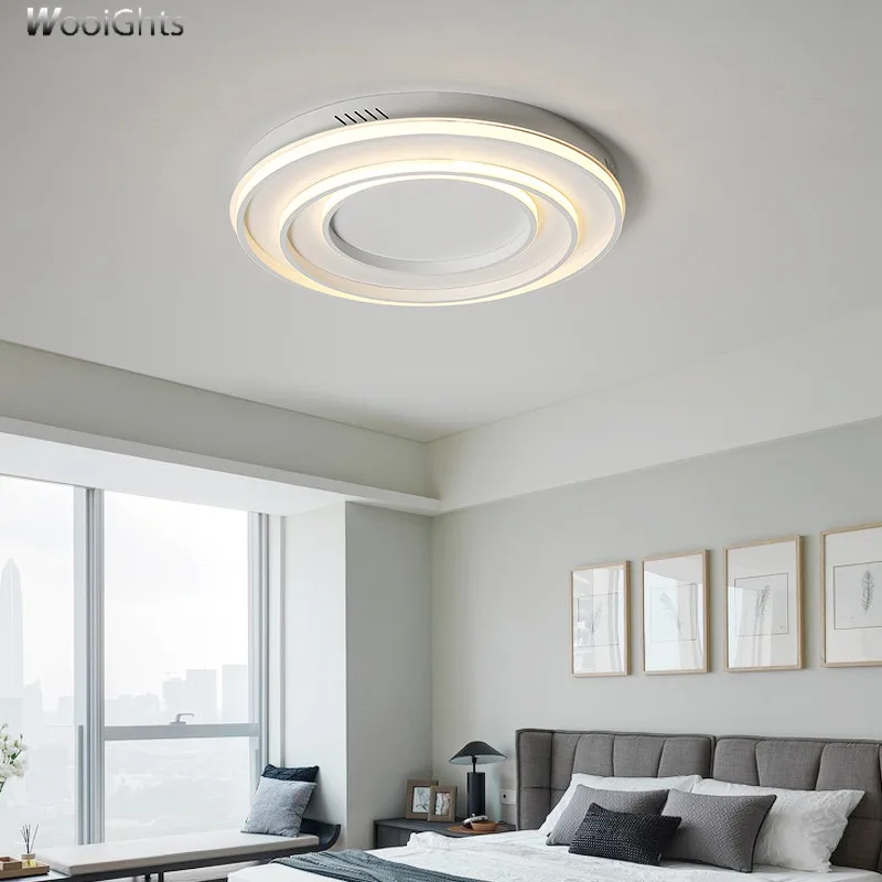 Wooights Modern Ceiling Lights for Living Room Bedroom Hallway lampe plafond avize AC85-265V Black/White lamp | Лампы и освещение