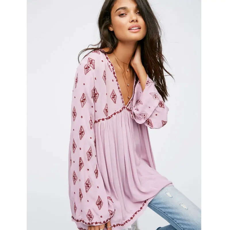 Платье-топ с вышивкой стразами платье большого размера v-образным вырезом