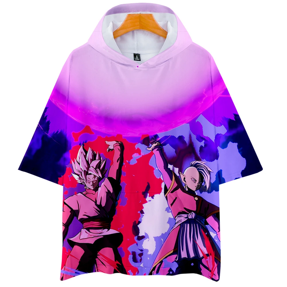 3D DRAGON BALL Для мужчин из толстовки с капюшоном и футболка карманами уличная Harajuku
