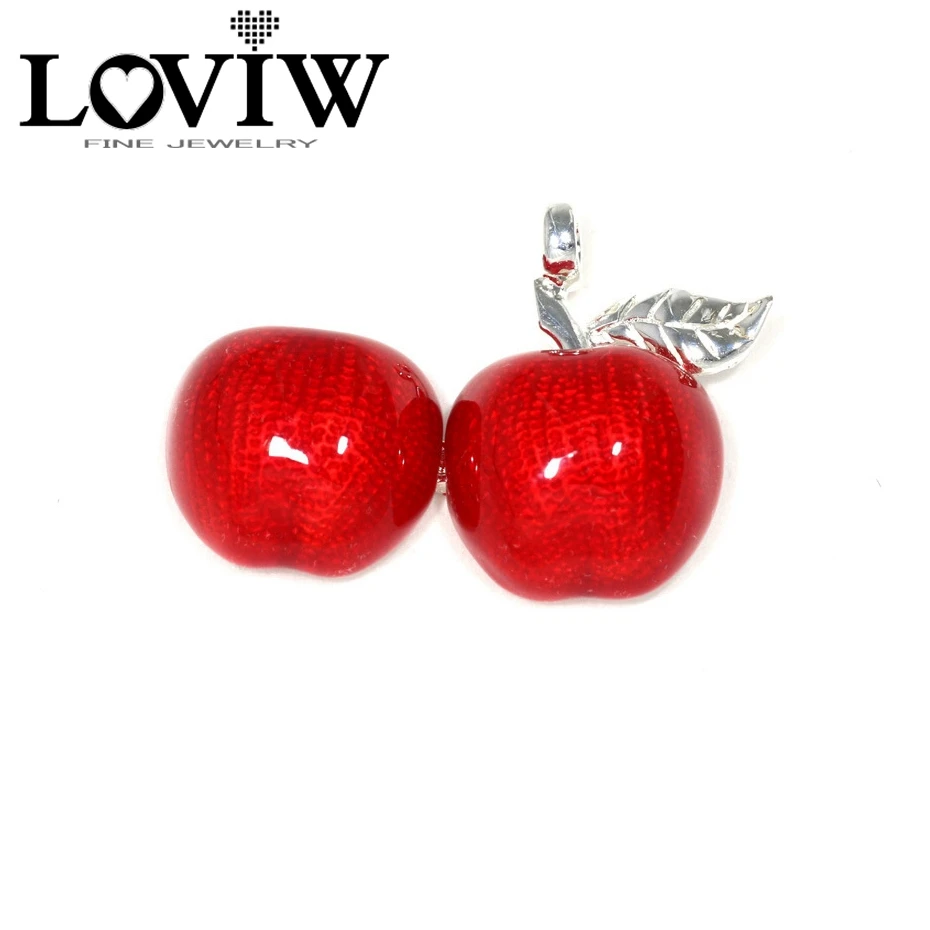 Европейский стиль может быть открыт фрукты красное яблоко Шарм Подходит браслет