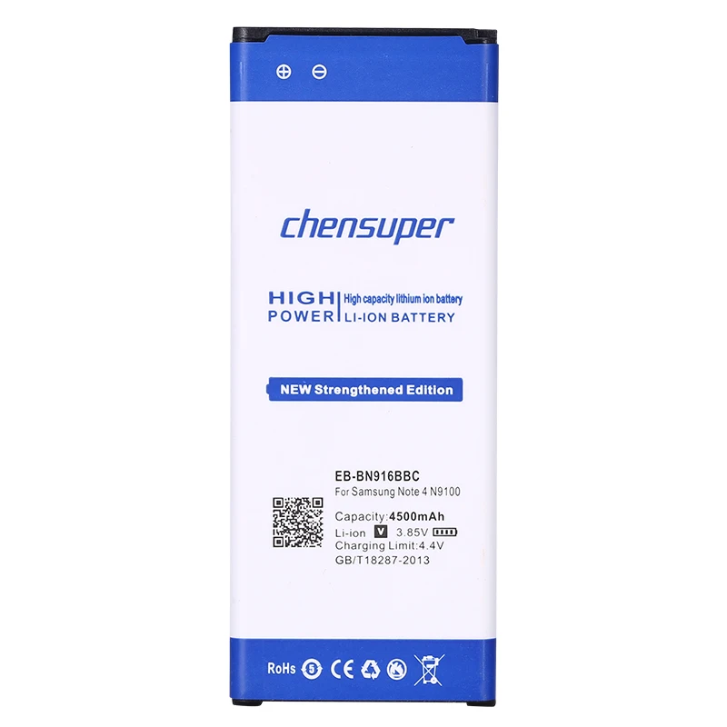 Оригинальный аккумулятор chensuper Сменный для Samsung Galaxy Note 4 N9100 N9109W N9108 N9106V на 4500