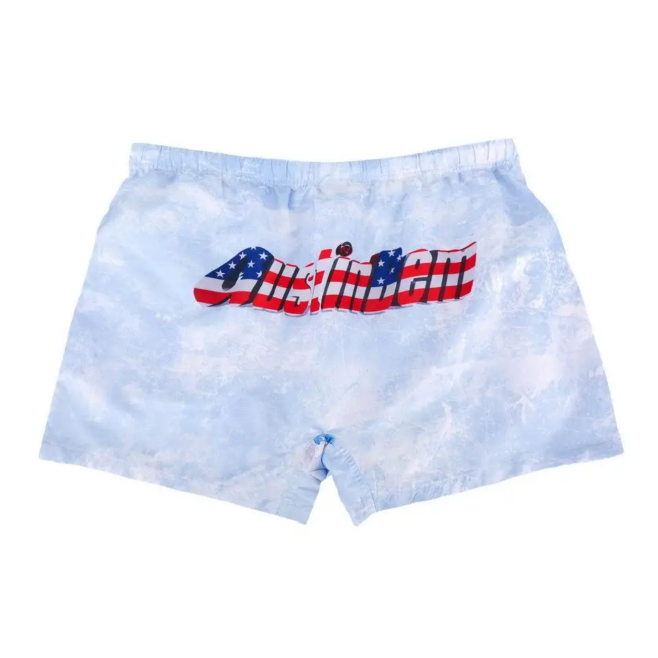 Летние мужские пляжные шорты для плавания плавки модные с принтом серфинга