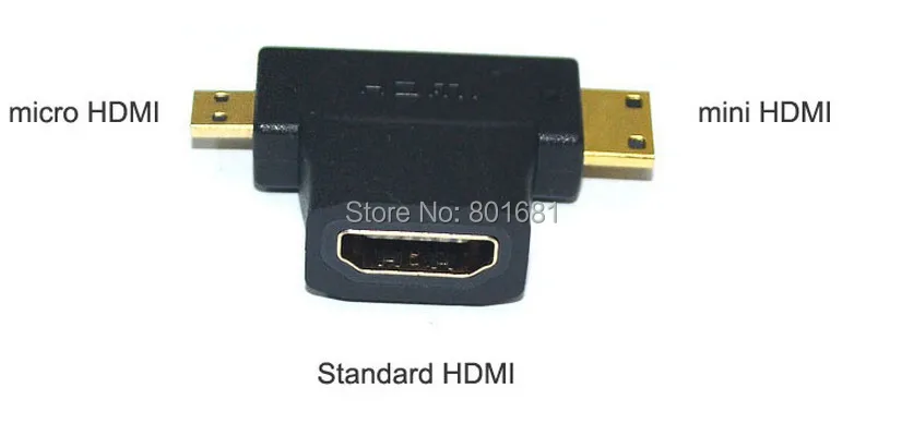 10 шт./лот новинка 3 в 1 1080p HDMI мама микро/мини Мужской адаптер разъем типа D C
