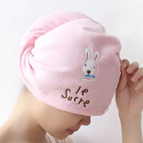 1 шт. полотенце для сушки волос шапка-тюрбан | Дом и сад