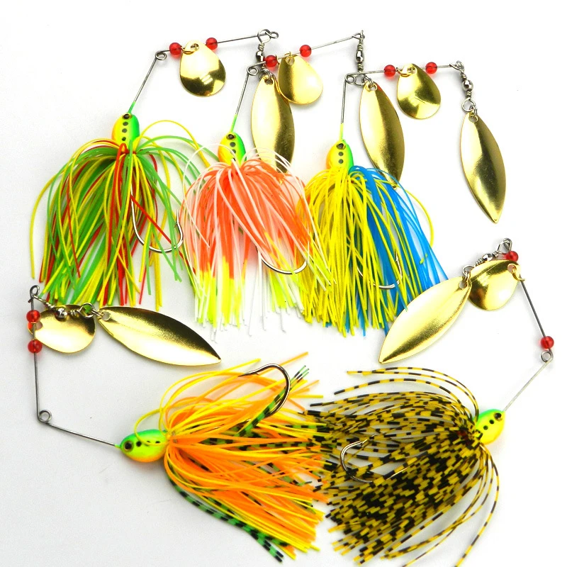 1 шт./пакет мягкая рыболовная приманка Спиннербейт черный большой рот бас