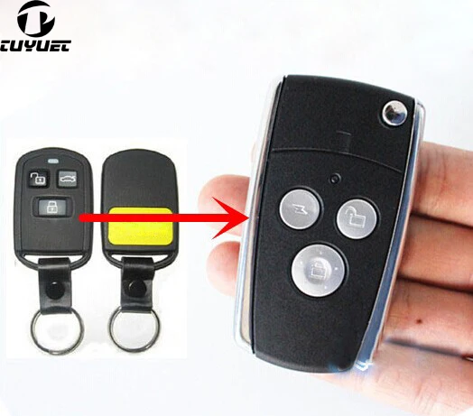 Пустая Модифицированная Складная откидная оболочка ключа дистанционного